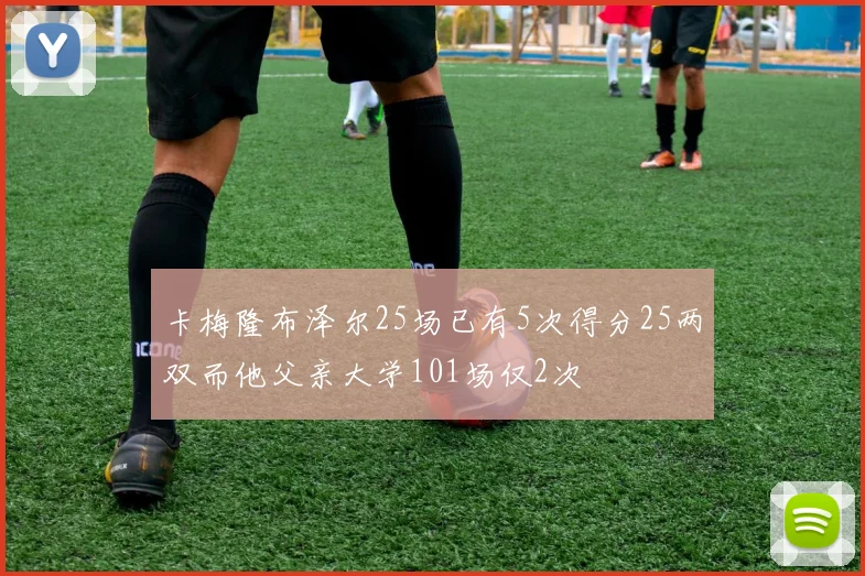 卡梅隆布泽尔25场已有5次得分25两双而他父亲大学101场仅2次